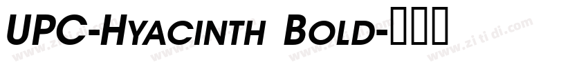UPC-Hyacinth Bold字体转换